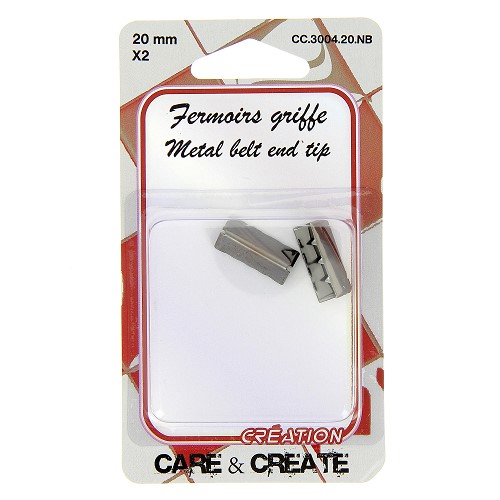 Fermoirs griffe 20 mm x 2