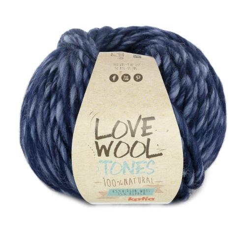 love Wool Tones BLEU